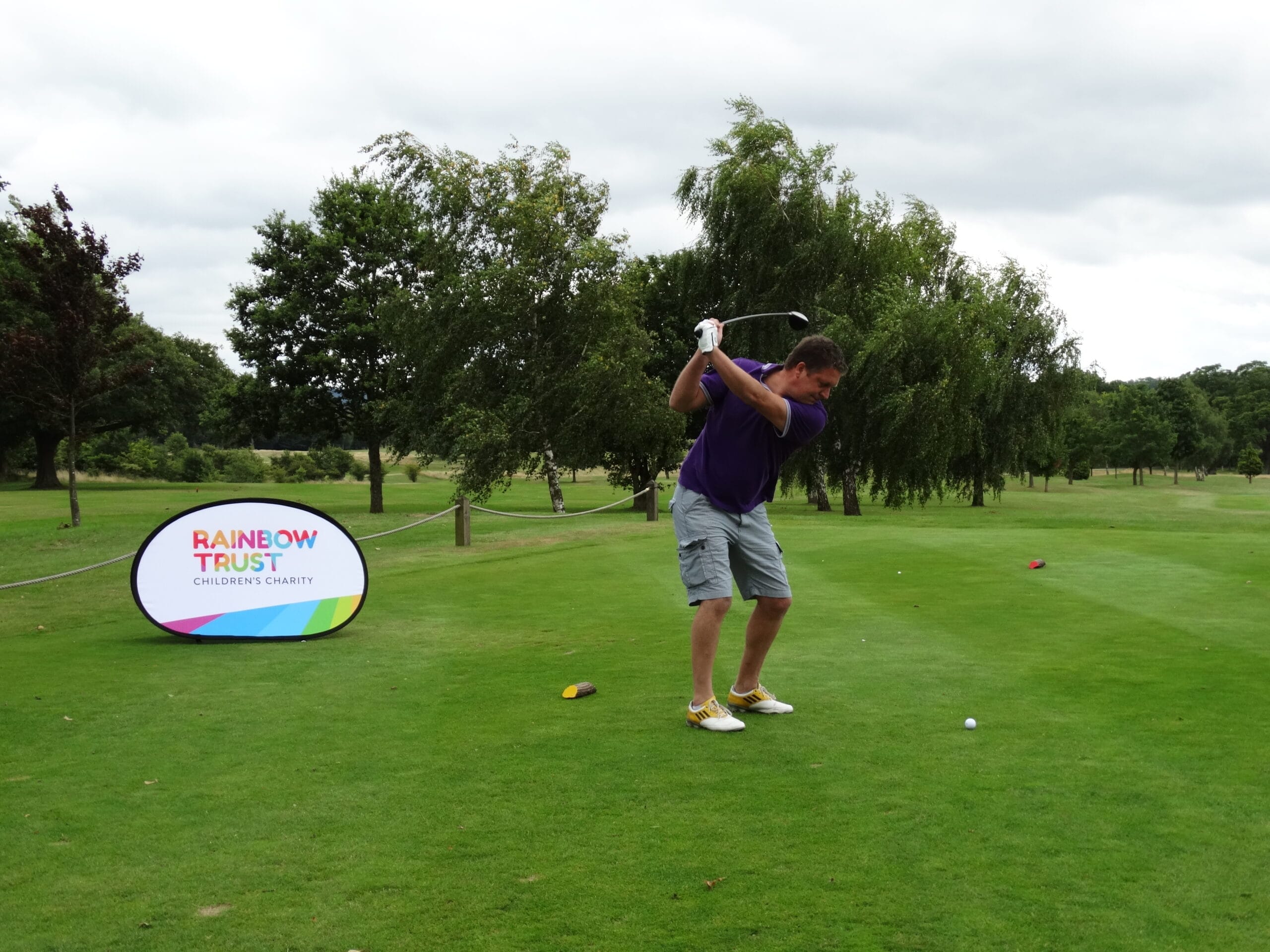 Teeing off for Rainbow Trust Children’s Charity