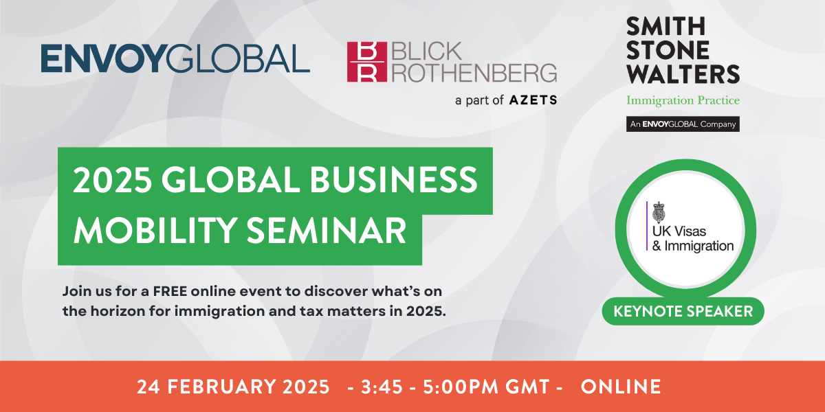 2025 Global Business Mobility Seminar: Sign up to join us online!